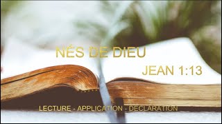 Nés de Dieu – Jean 1:13